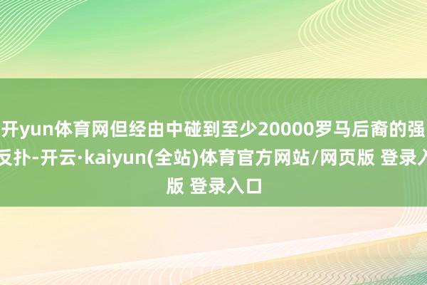 开yun体育网但经由中碰到至少20000罗马后裔的强力反扑-开云·kaiyun(全站)体育官方网站/网页版 登录入口